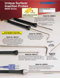 Thumbnail of document Data Sheet - 88008E Handheld Surface & Insertion Thermocouple Probes